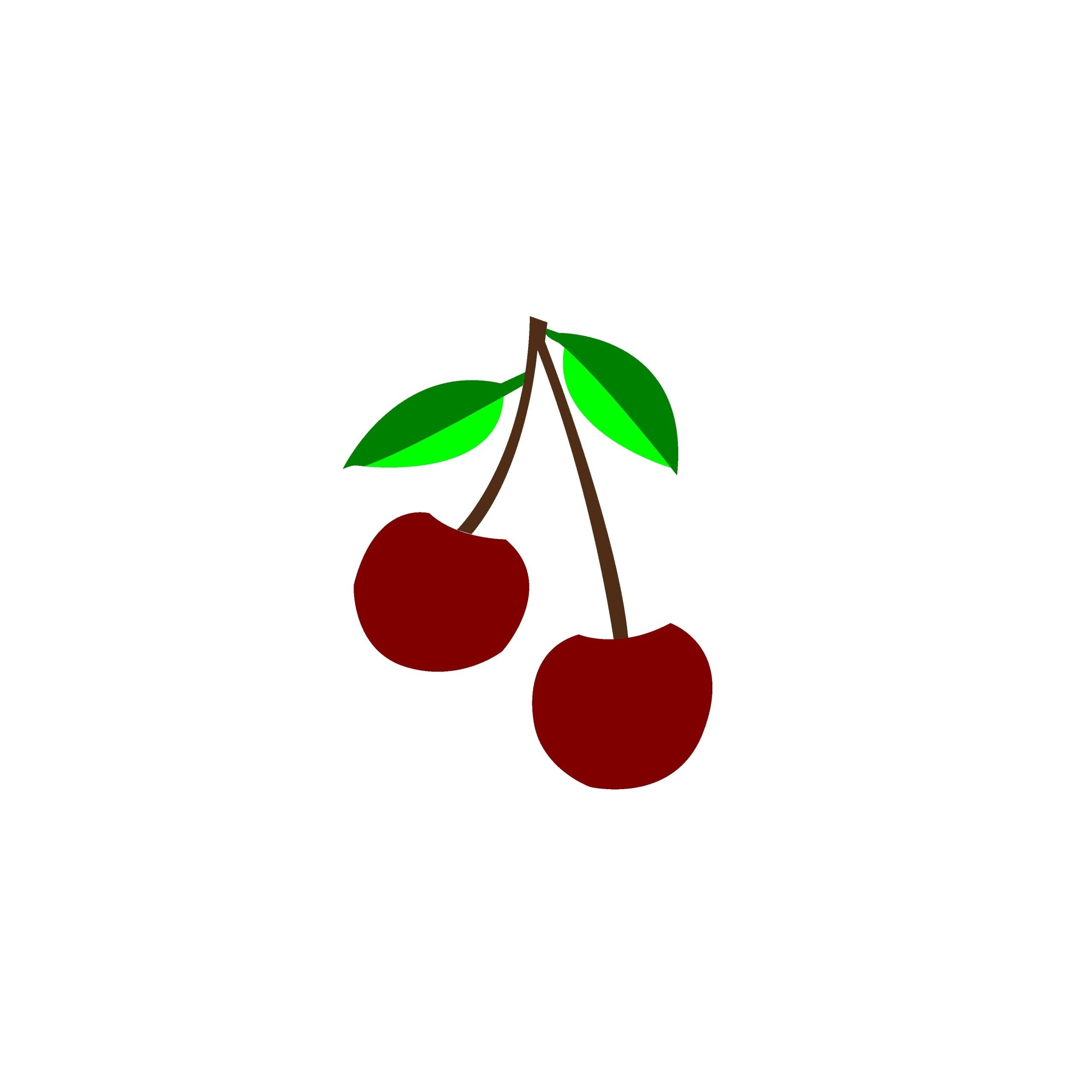 Simple Cherry Machine Embroidery Design - Image 2
