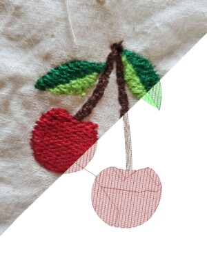 Simple Cherry Machine Embroidery Design