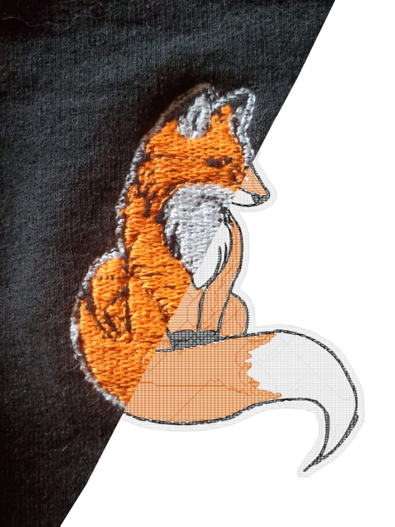 Fox Machine Embroidery Design