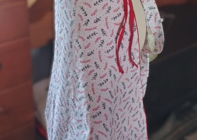 reverse white harvesting apron side