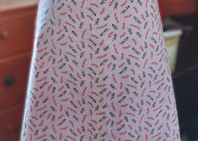 reverse white harvesting apron front