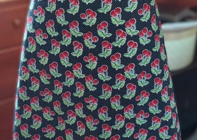 reverse cherry harvesting apron front