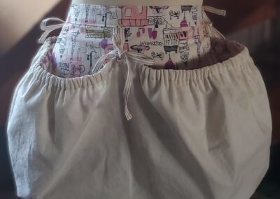 reverse paris gathered harvesting apron front