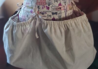 reverse paris gathered harvesting apron side front