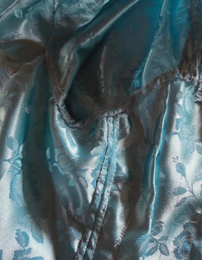 inside pauper dress side seams finished by hand
