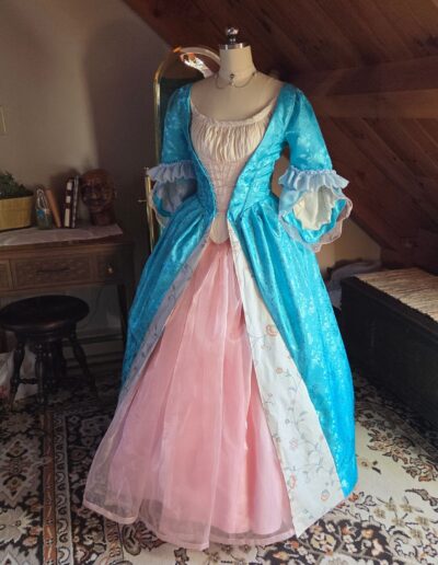 handmade princess and the pauper historically inspired mantua gown