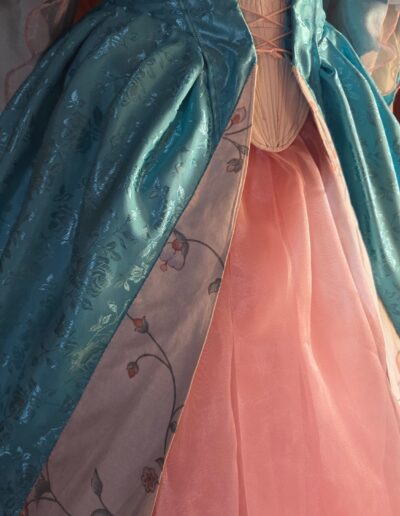 main gown skirt front closeup