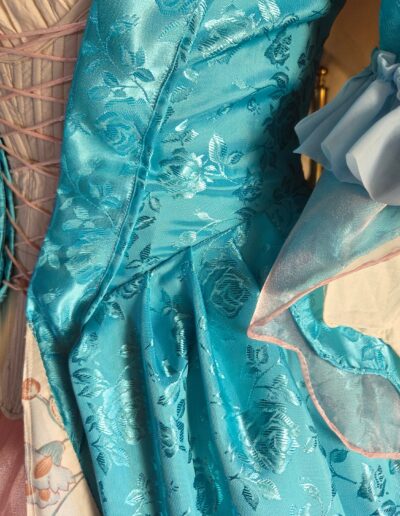 main gown front left side closeup