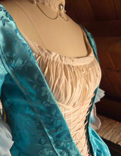 main gown right side front closeup