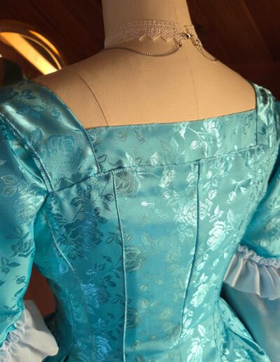 main gown back closeup