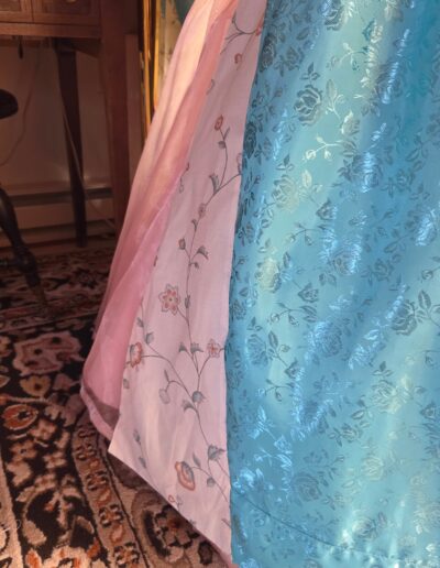 main gown cotton panel bottom hem