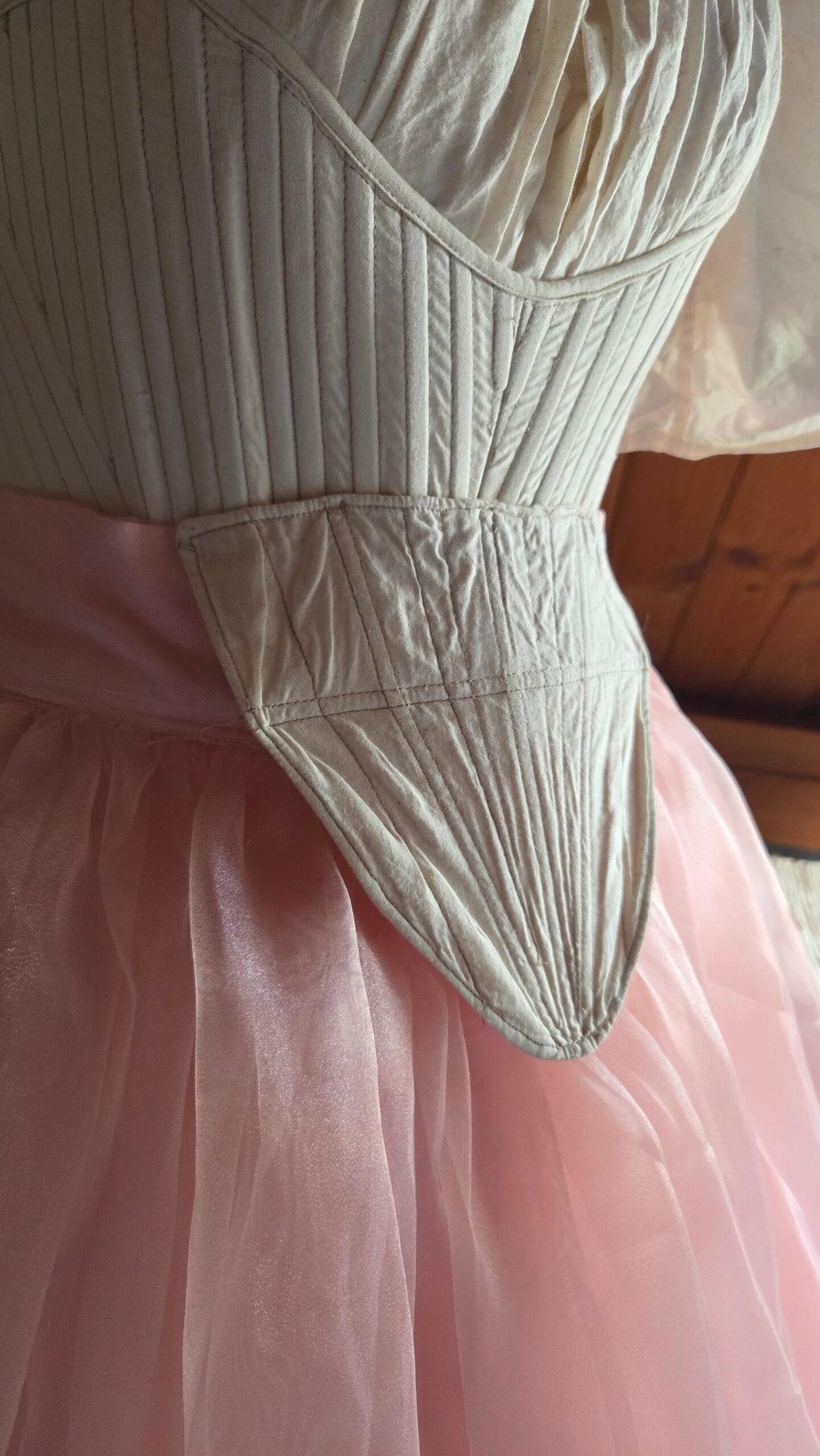 short stomacher right front view