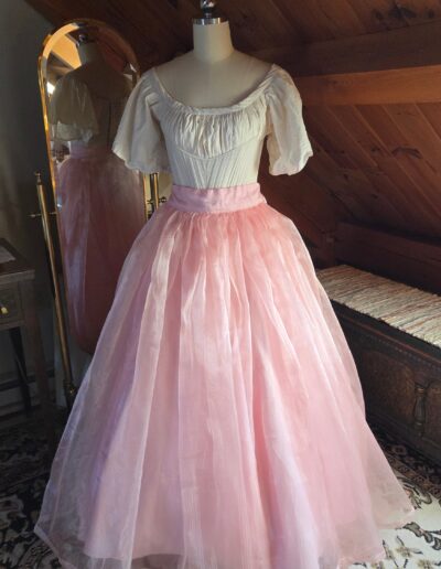 organza overskirt front