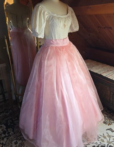 organza overskirt side front
