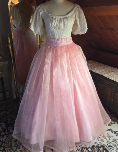 organza overskirt front