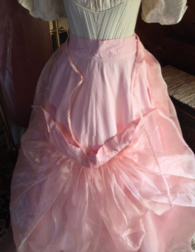 organza overskirt untied