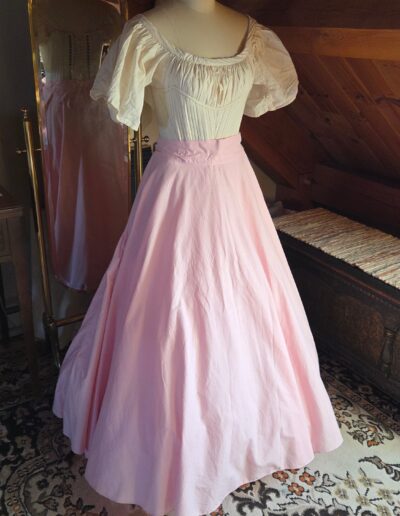 cotton circle skirt petticoat side front