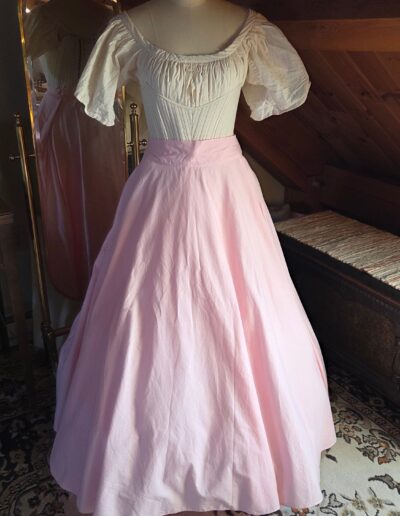 cotton circle skirt petticoat front