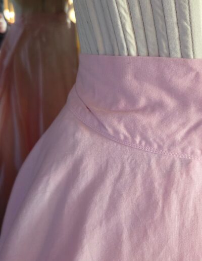 cotton circle skirt petticoat waistband closeup