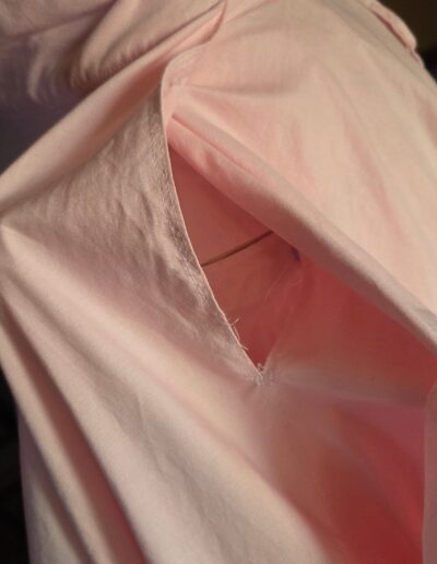 cotton circle skirt petticoat left side open pocket