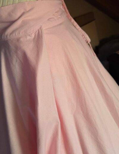 cotton circle skirt petticoat side closeup