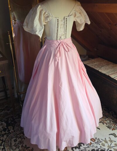 cotton circle skirt petticoat back