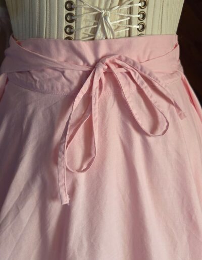 cotton circle skirt petticoat back closeup