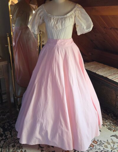 cotton circle skirt petticoat front