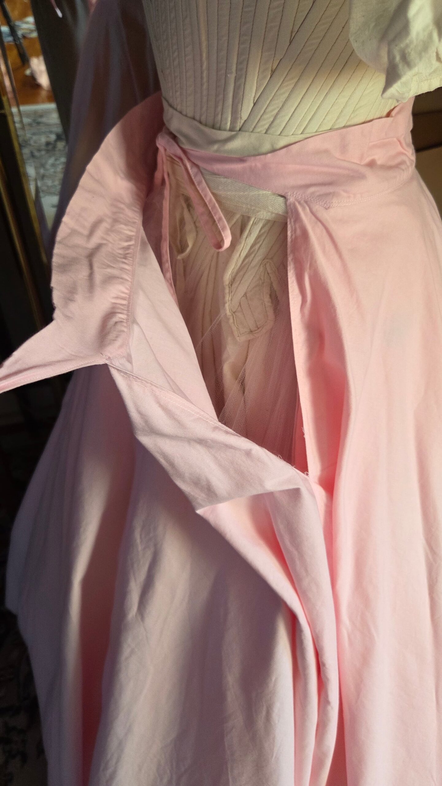 cotton circle skirt petticoat back untied