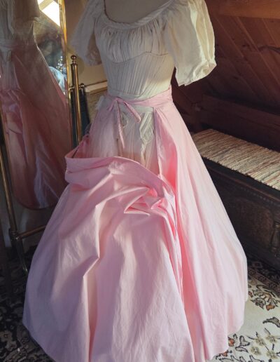 cotton circle skirt petticoat front tied