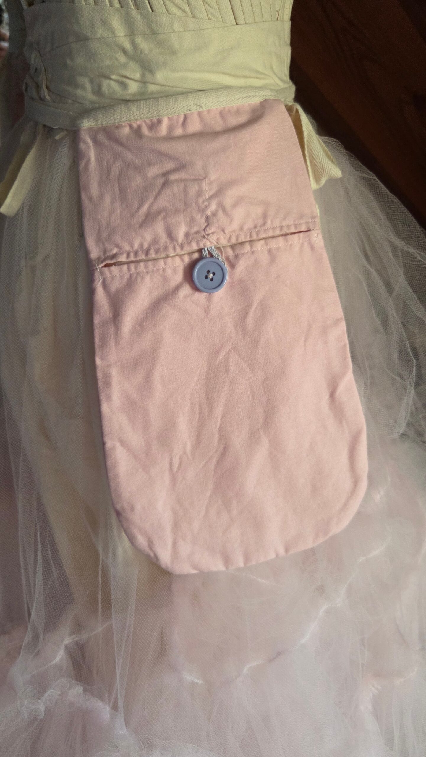18th century pocket closeup