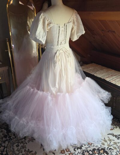 tulle petticoat left back