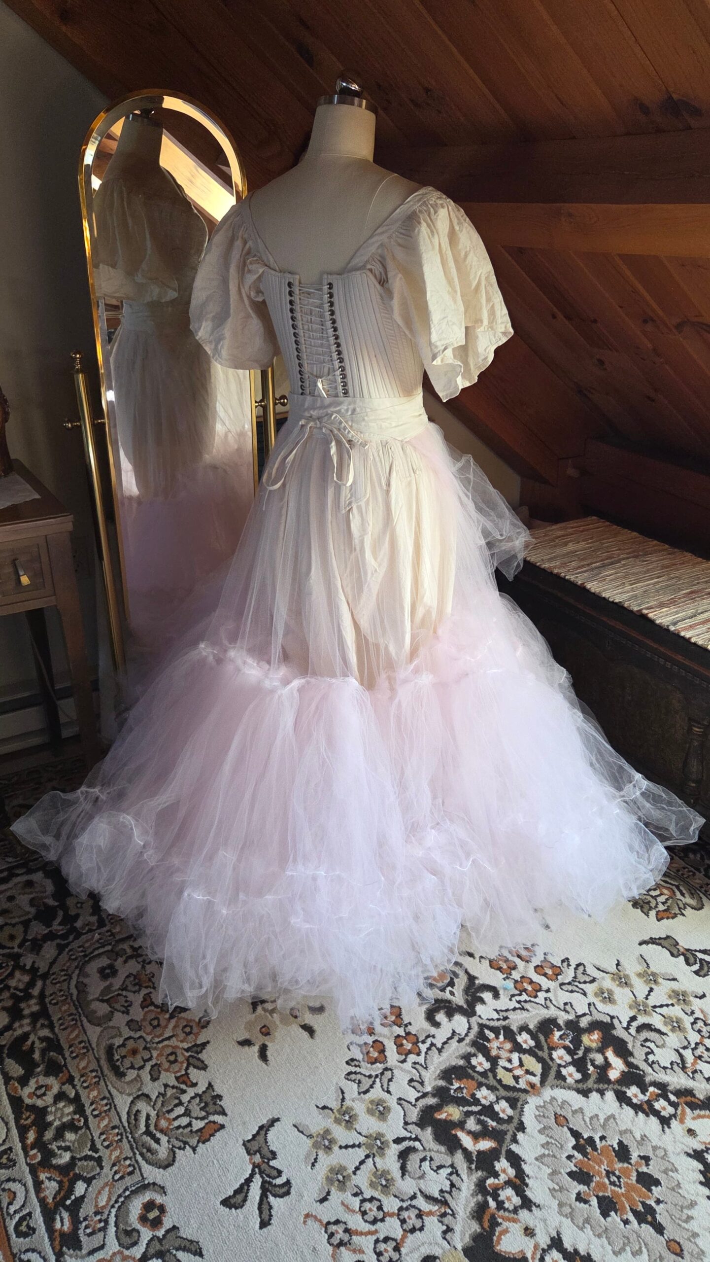tulle petticoat right back
