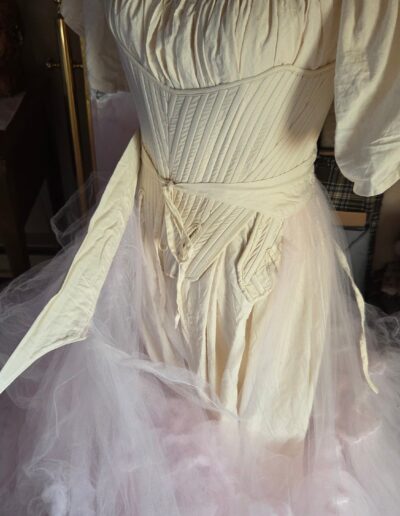 tulle petticoat back ties untied