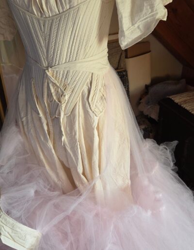 tulle petticoat front ties