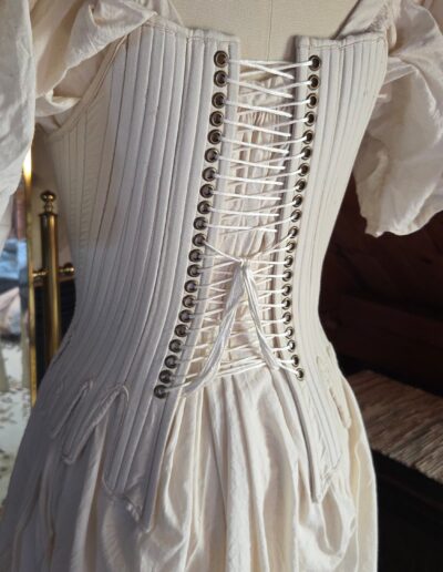 pair of stays back view closeup