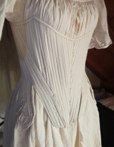 pair of stays side front view closeup