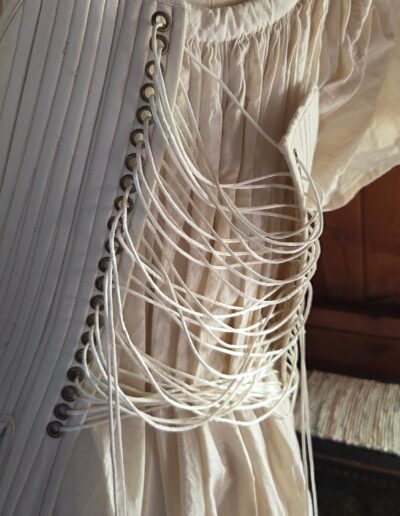pair of stays unlaced back closeup