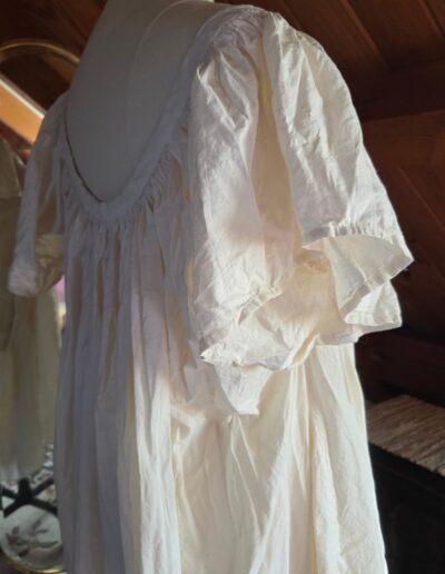 right back side view of chemise