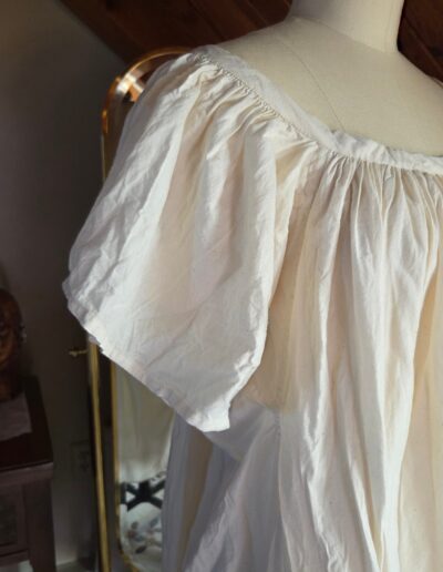 front right shoulder of chemise