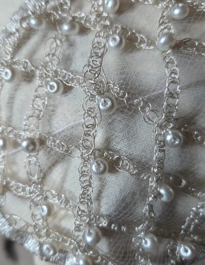top closeup of net cap