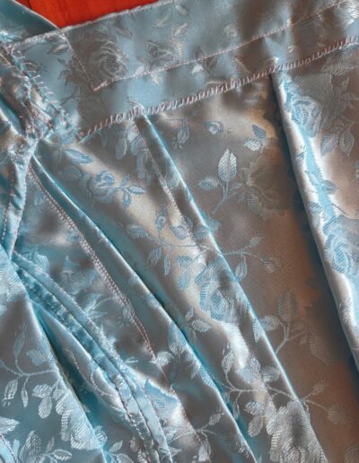 finished inside back of pauper dress closeup
