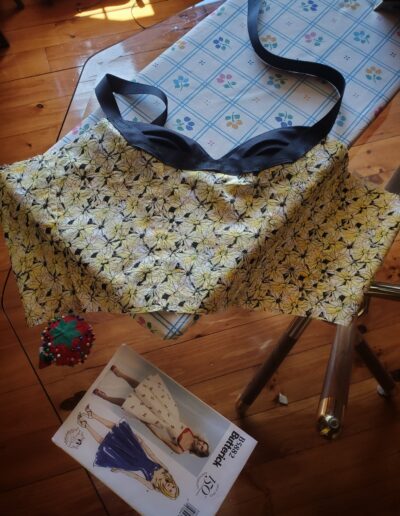 50s sundress top assembled