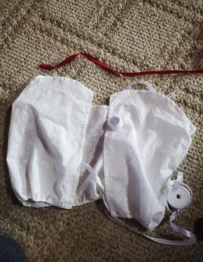 pair of combinations being assembled