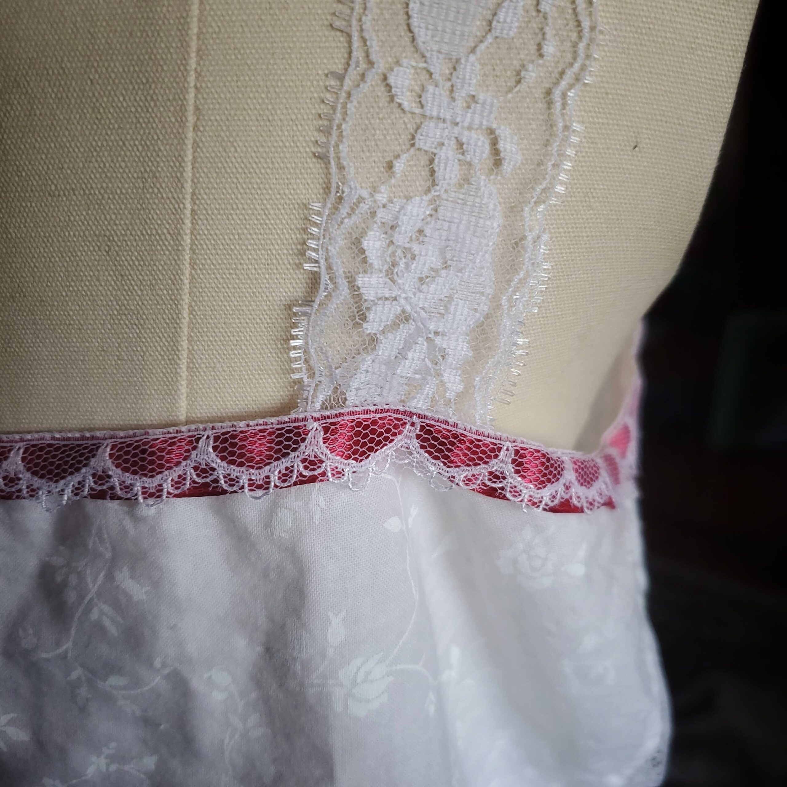 pair of combinations back strap closeup