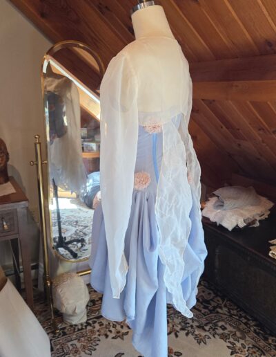 bibble costume back left side with sheer overshirt