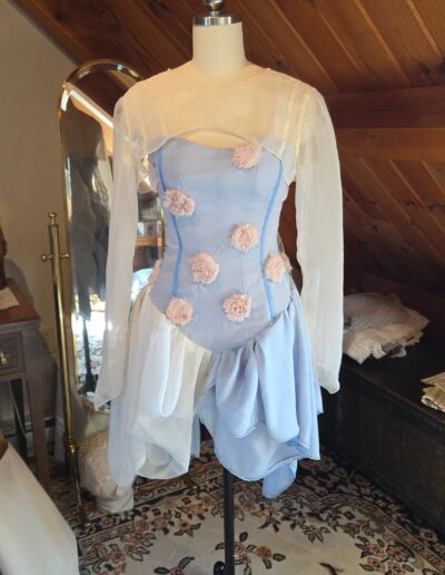 bibble costume front with sheer overshirt