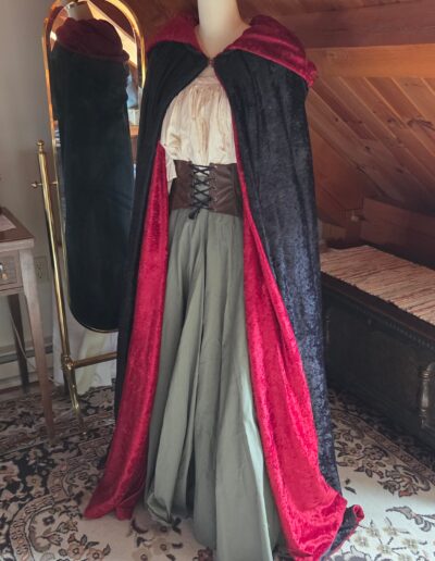 red velvet cloak reversed
