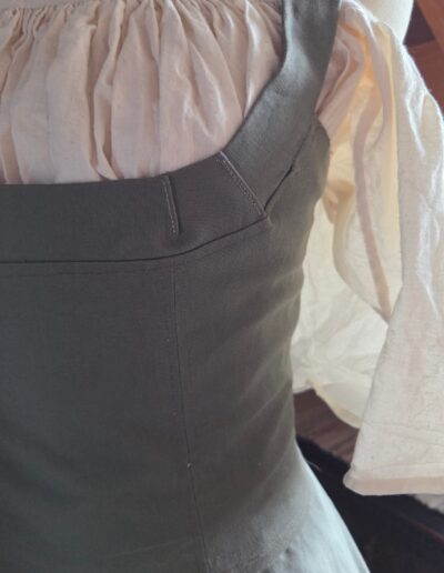 medieval peasant top front closeup