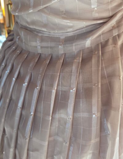 plaid organza dress skirt back